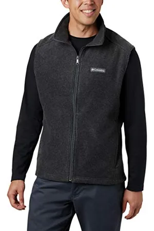 Columbia Gilet da montagna Steens Uomo, Antracite melange, X-Large Alto