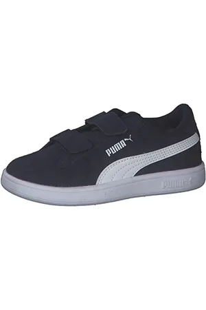 PUMA Smash 3.0 SD V PS, Sneaker, Navy White, 35 EU