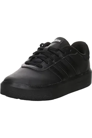adidas Court Platform Shoes, Scarpe Donna, Core Black/Core Black/Cloud White, 40 2/3 EU