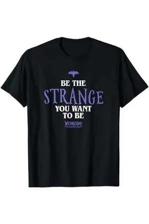 Wednesday Be The Strange You Want To Be Logo Maglietta