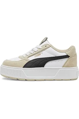 PUMA Karmen Rebelle SD, Sneaker Donna, White Black-Putty, 42 EU