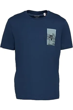 ESPRIT 073ee2k322 T-Shirt, 420/grigio Blu, XS Uomo