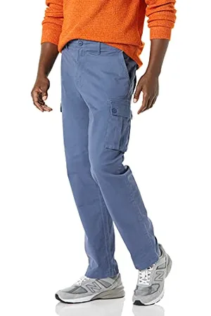 Amazon Pantaloni cargo elasticizzati dal taglio dritto (disponibili nelle taglie Big & Tall) Uomo, , 42W / 32L