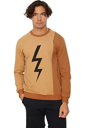 Trendyol Felpa Normale Girocollo Tinta Unita Maglia di Tuta, , S Uomo