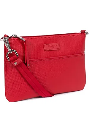Hexagona Paris Donna-Collezione Serena-Rossa-in Sintetico-1 Tracolla Regolabile Removibile Cerimonia-Pochette Porta Cellulare, , L : 23 x h : 15 x P : 2 cm