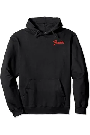 Fender Vintage Guitar Pocket Logo Design Felpa con Cappuccio