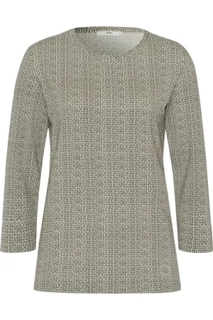 Brax Style Carina Cotton Modal Minimal Print Maglietta, , 46 Donna