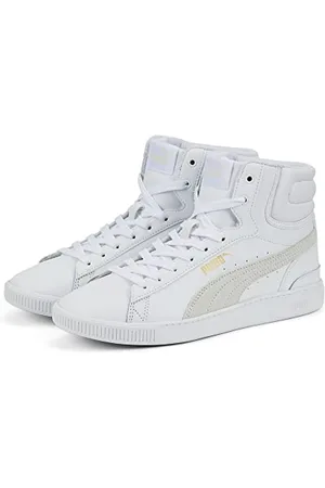 PUMA Vikky V3 Mid L, Scarpe da Ginnastica Donna, Bianca Team Oro, 37 EU