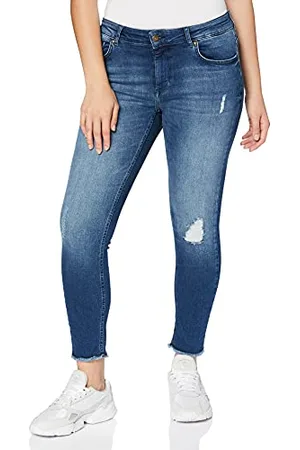 ONLY Carwilly Reg Skinny Ank Jeans MBD Noos, (Medium Blue Denim Medium Blue Denim), W40 (Taglia Produttore: 52) Donna