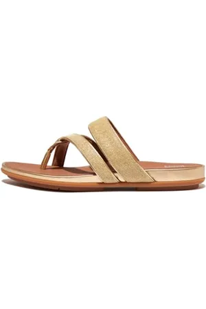 FitFlop Gracie SHIMMERLUX Strappy Toe-Post Sandals, Sandali Donna, 56 EU