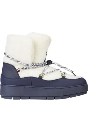 Tommy Hilfiger Stivali Donna Stivali Invernali, Blu (Space Blue), 41 EU
