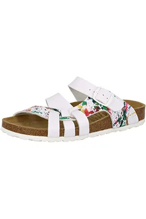 LICO Bioline Klecks, Ciabatte Donna, Bianco (Weiss Weiss), 39 EU