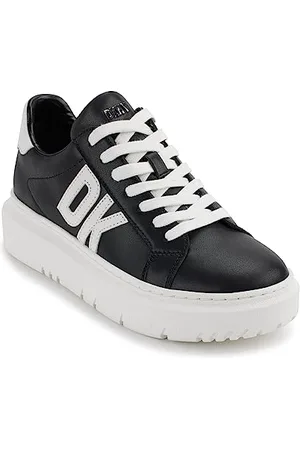 DKNY Marian Lace Up Leather Sneaker, Scarpe da Ginnastica Donna, , 41 EU