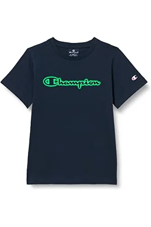 Champion Legacy Neon Spray-Logo S/S T-Shirt, , 5-6 Anni Bambini e Ragazzi