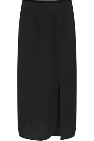 ONLY Onlnova Life Vis Piper Slit Skirt Solid Gonna, , M Donna