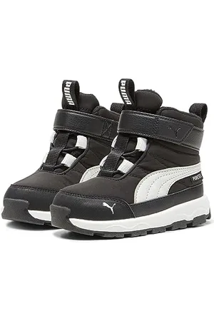 PUMA Evolve Boot Puretex AC+Inf, High Unisex-Bambini, Black-Ash Gray White, 27 EU