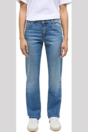 Mustang Style Crosby Relaxed Straight Jeans, (Medio 402), 28W / 32L Donna