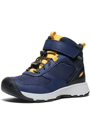 Keen Skua Mid Waterproof, Stivali da Escursionismo, Naval Academy/Yolk Yellow, 30 EU