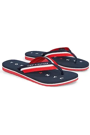 Tommy Hilfiger Infradito Donna Tommy Loves NY Beach Sandal Scarpe da Mare, Blu (Midnight), 41 EU