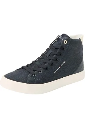 Tommy Hilfiger TH Hi Vulc Summer Cvs FM0FM05076, Sneaker vulcanizzate Uomo, Blu (Desert Sky), 46 EU