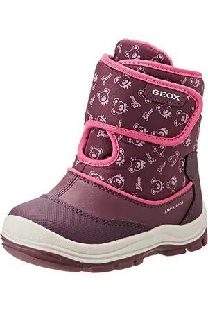 Geox B Flanfil Girl B Abx, Stivaletti Bambine e ragazze, Viola/Rosa (Prune/Dk Fuchsia F88D), 20 EU