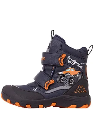 Kappa Big Wheel Tex Kids Stivali classici Unisex - Bambini e ragazzi, Blu (navy/orange), 27 EU