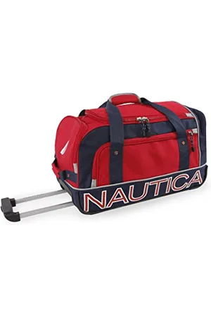 Nautica Submariner - Borsone da 55,9 cm, colore: rosso/blu navy, Submariner da 56 cm, , Submariner - Borsone con rotelle, 56 cm