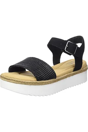 Clarks Lana Shore, Sandali da Donna, Nero (Black Combi Lea), 39 EU