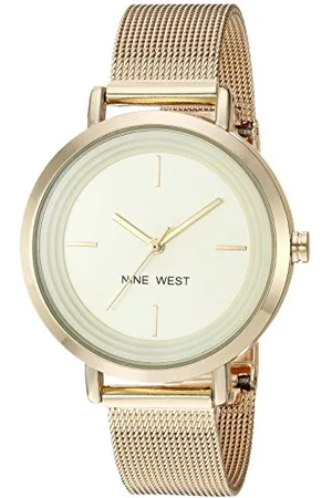 Nine West Orologio da donna con cinturino in maglia mesh