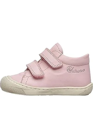 Naturino Scarpine Primi Passi in Pelle, Bianco-Rosa 24