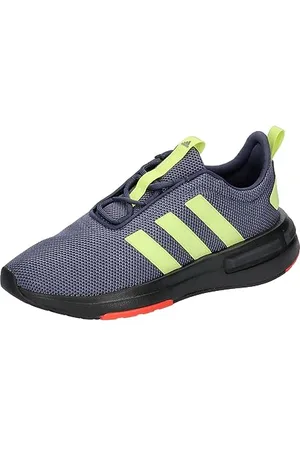 adidas Racer TR23 Shoes Kids, Scarpe da Corsa, Shadow Navy/Pulse Lime/Black, 37 1/3 EU