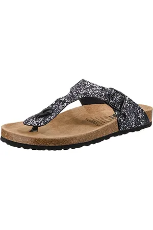 LICO Bioline GLISTO, Ciabatte Donna, Nero (Anthrazit Anthrazit), 42 EU