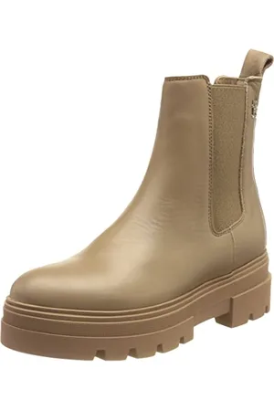 Tommy Hilfiger Stivali Mezza Gamba Donna Monochromatic Chelsea Boot Stivaletti, Marrone (Oat Milk), 39 EU