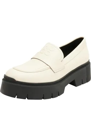 HUGO BOSS Kris_Loafer_lt, Flats Donna, Bianco Aperto, 42 EU