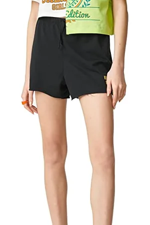 Koton Mini Sport Shorts Embellished Drawstring Cotton Pantaloncini, (999), S da Donna
