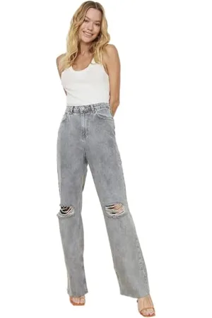 Trendyol Jeans Giovani a Vita Alta Anni 