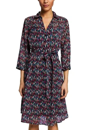 ESPRIT 112ee1e320 Vestito, 003/Black 3, 44 Donna