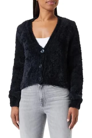 ONLY Onliggy LS Crop V-Neck Cardigan Knt, , M Donna