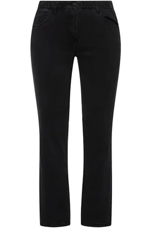 Ulla Popken Jeans Skinny Sarah, a 5 Tasche, a Vita Alta Pantaloni, , 53W / 34L Donna