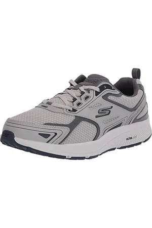 Skechers GOrun Consistent – Scarpe da Ginnastica per Allenamento Atletico, Corsa, Camminata, con Schiuma raffreddata ad Aria, Uomo, Colore: Grigio e Multicolore, 44 EU X-Larga