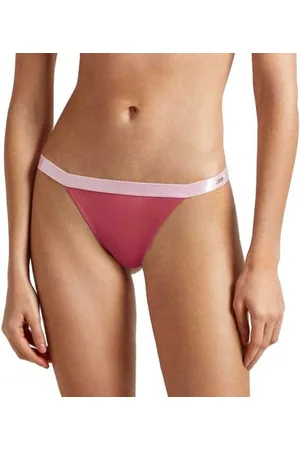 Pepe Jeans Lace Thong, Slip a tanga Donna, (English Rose Pink),L