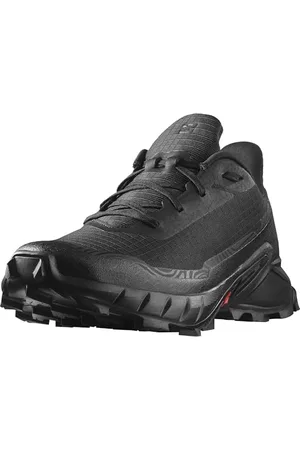 Salomon Alphacross 5 Scarpe da Trail Running da Donna, Grip potente, Comfort a lunga durata, Performance versatili, Black/Black/Ebony, 40 2/3 EU
