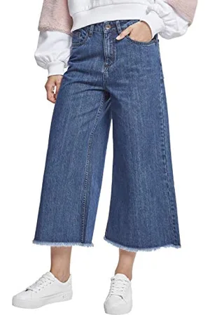 Urban classics Ladies Denim Culotte Pantaloni, (Ocean Blue 00830), W26 (Taglia Produttore: X-Small) Donna