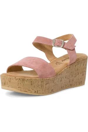 QS by s.Oliver 5-28311-42, Sandali con Zeppa Donna, Colore: Rosa, 41 EU