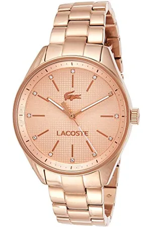 Lacoste Orologio Analogico al Quarzo da Donna con Cinturino in Acciaio Inossidabile Color Oro Rosa - 2000899