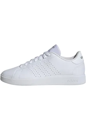adidas Advantage Base 2.0 Shoes, Scarpe Uomo, Cloud White/Collegiate Green, 46 2/3 EU
