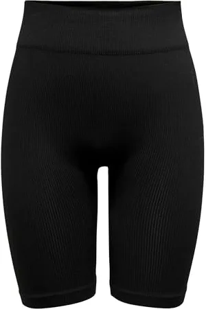 ONLY Onpjaia Life HW Rib Cir-Pantaloncini Lunghi Noos Sportivi, , S/M Donna