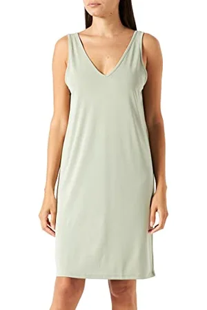 VERO MODA Vmfilli V-Neck SL Knee Dress Noos da Appendere, , S Donna