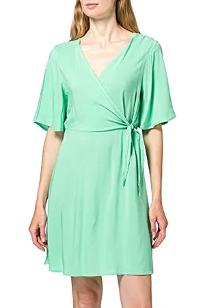 VERO MODA VMIBINA 2/4 Short Dress Wvn Dr Vestito Casual, , M Donna