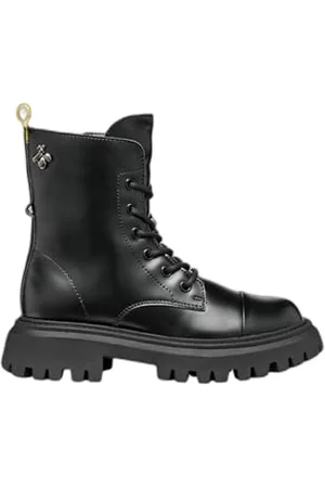 Geox J MAQUINNENS Girl B, Stivale Chelsea, Black, 32 EU